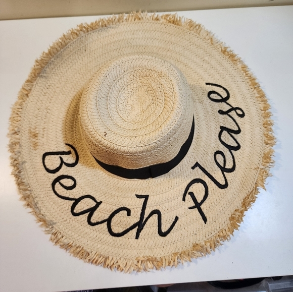 Beach Please Floppy Hat - Picture 2 of 8